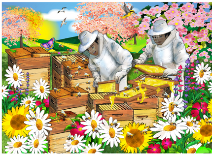 Puzzle - 36 Piece Beekepers