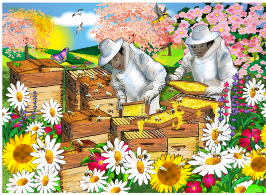 Puzzle - 36 Piece Beekepers