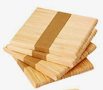 Wooden A-Sticks - Ice/Cream Plain 115x10mm - 100's