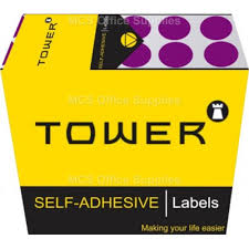 Labels - C13mm - Dot Purple - 400's