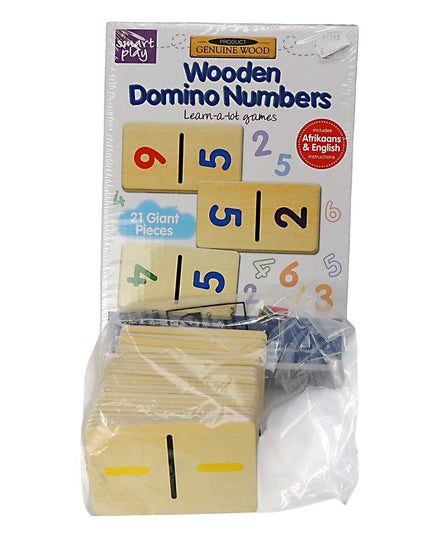 Domino Numbers Wood