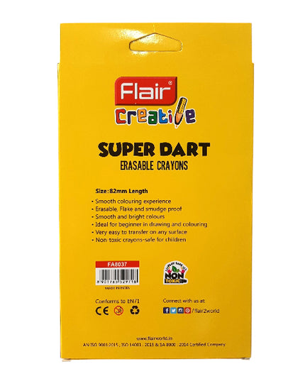 Erasable Super Dart Crayons