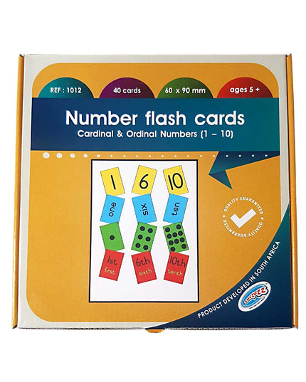 Number Cards Cardinal & Ordinal