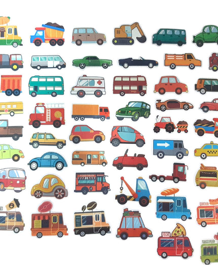 Sticker Vehicles - 50 Piece