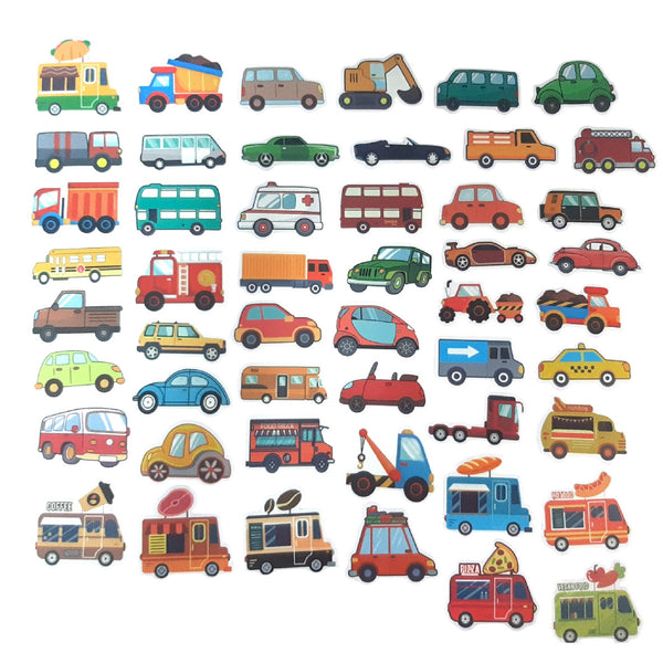 Sticker Vehicles - 50 Piece