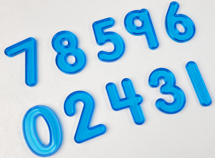 Sensory Numbers - Blue 10 Piece
