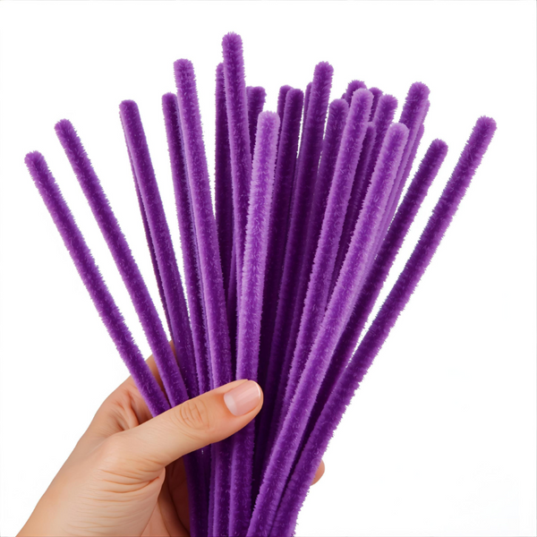 Pipe Cleaners 6mm 20's - Purple
