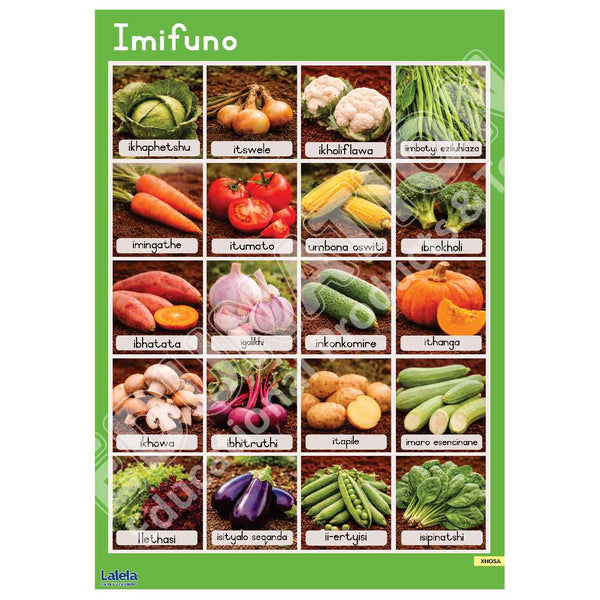 Poster - Lalela Imifuno (Vegetables) - Xhosa
