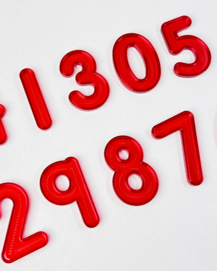 Sensory Numbers - Red 10 Piece