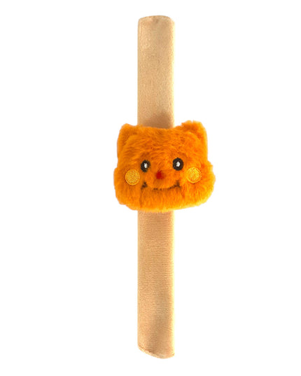 Wrist Pin Cushion Slap-On Strap Straw/Teddy