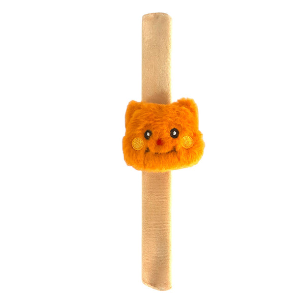 Wrist Pin Cushion Slap-On Strap Straw/Teddy