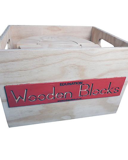 Mega Wooden Block Set of 60 Blocks