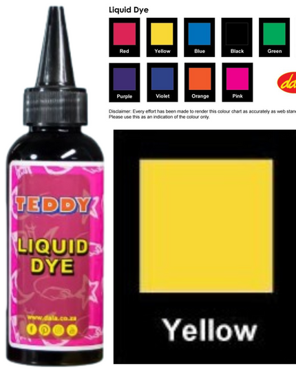 Liquid Dye 100ml Yellow