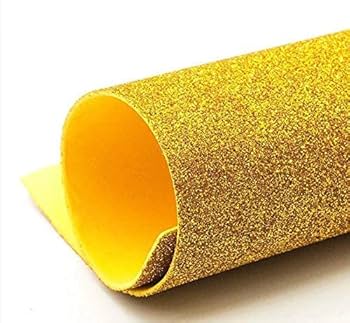Foam Fun Glitter A4 Yellow