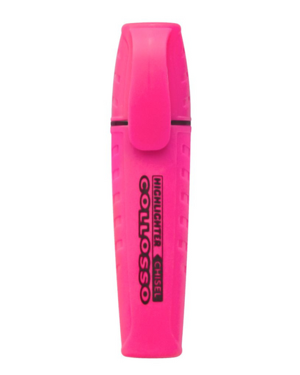 Highlighter Chisel Tip Collosso - Pink