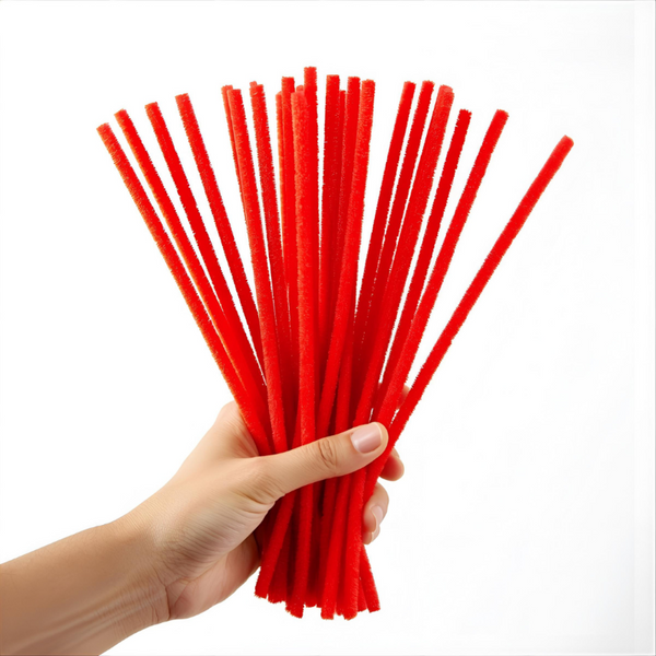 Pipe Cleaners 6mm 20's - Red