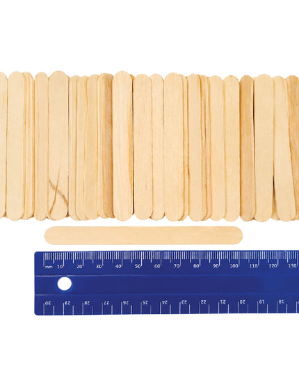 Ice Cream Sticks Plain 9.3cm x 1cm 50 Piece