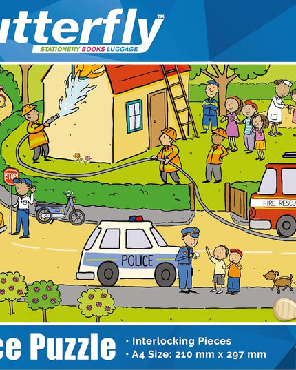 Wooden Puzzle A4 48 Piece - People who help us