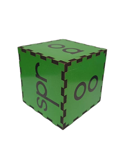 Dice Phonics 2 - Wooden 65mm