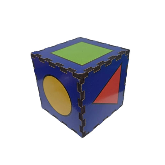 Dice Shapes - Wooden 65mm - 3 Shapes