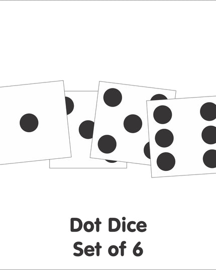 Klanke Blok/ Sound Block Dot Dice Cards - Set of 6