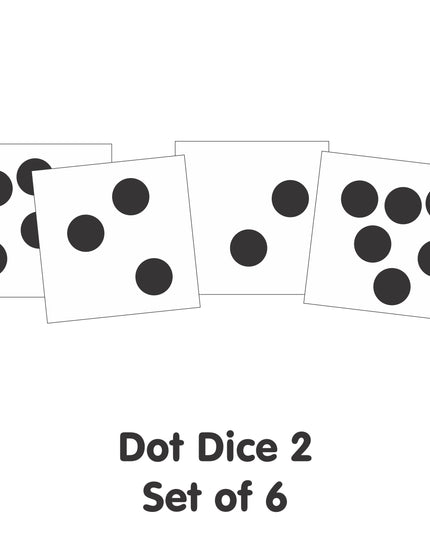 Klanke Blok/ Sound Block Dot Dice 2 Cards - Set of 6