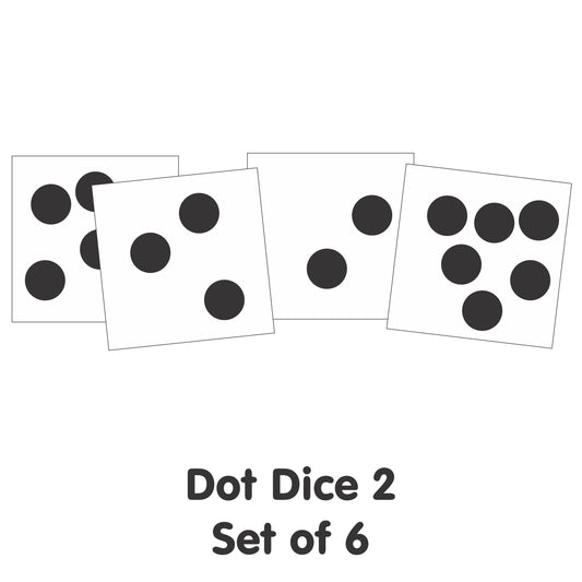 Klanke Blok/ Sound Block Dot Dice 2 Cards - Set of 6