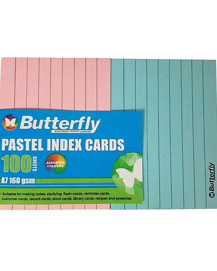 Index cards pack 100's - Assorted Pastel