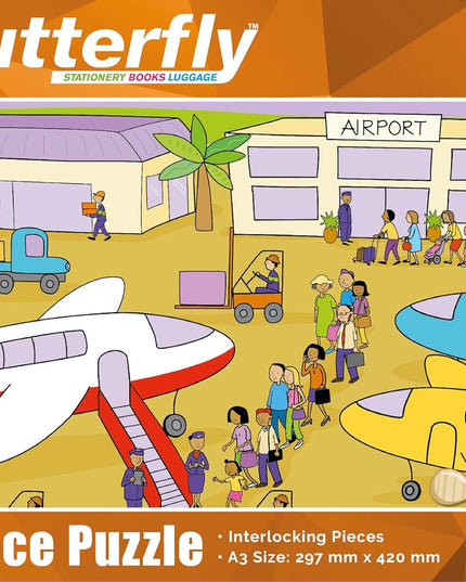 Wooden Puzzle A4 100 Piece - At the Airport