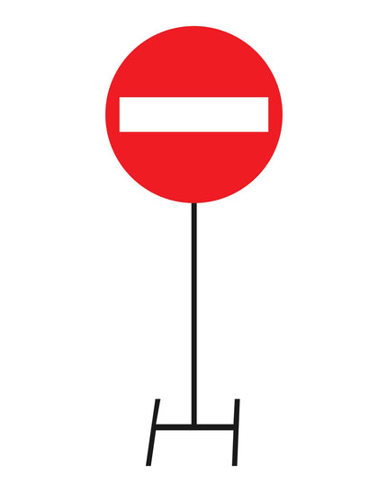 Road signs - Metal - No Entry (courier costs do not apply, contact for quotation)