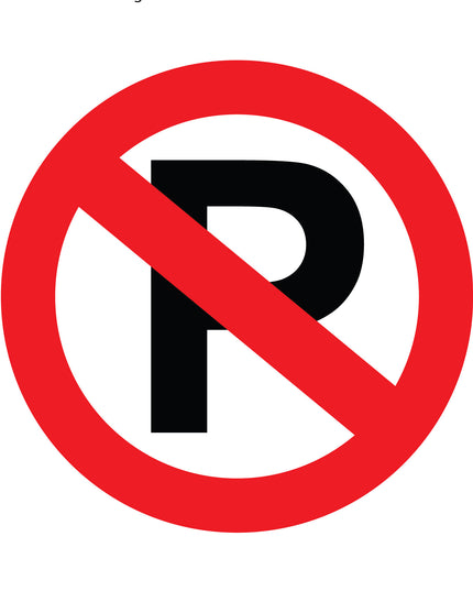Road signs - Metal - No Parking (courier costs do not apply, contact for quotation)