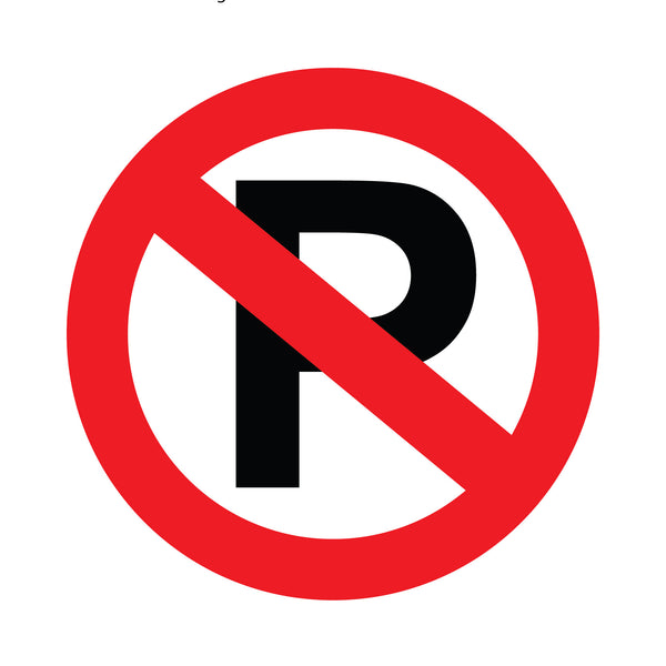 Road signs - Metal - No Parking (courier costs do not apply, contact for quotation)