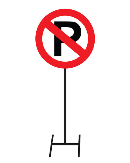 Road signs - Metal - No Parking (courier costs do not apply, contact for quotation)