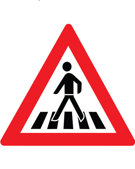 Road signs - Metal - Pedestrians (courier costs do not apply contact for quotation)