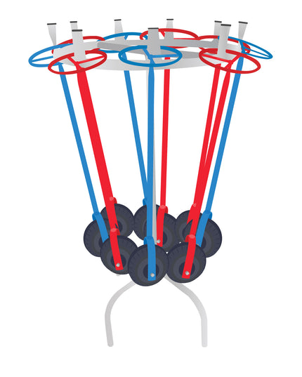 One Wheeler Stand with 10 One Wheelers, (Courier costs do not apply! Contact for quotation.)
