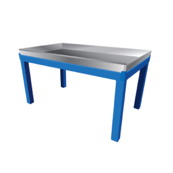 Galvanised Pan with Steel Table, Tabel & Pan. (Courier costs do not apply! Contact for quotation.)
