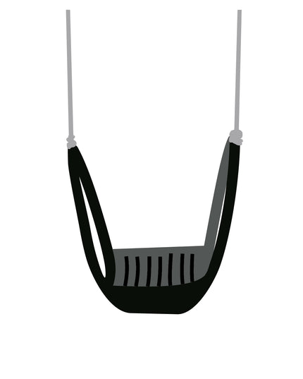 Rubber belt Swing - Black, (Courier costs do not apply! Contact for quotation.)