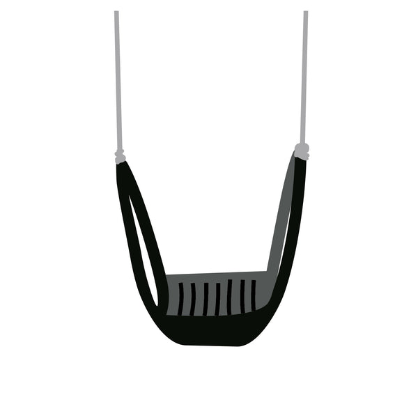 Rubber belt Swing - Black, (Courier costs do not apply! Contact for quotation.)