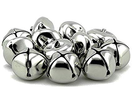 Bells Jingle Round 14mm - Rainbow each