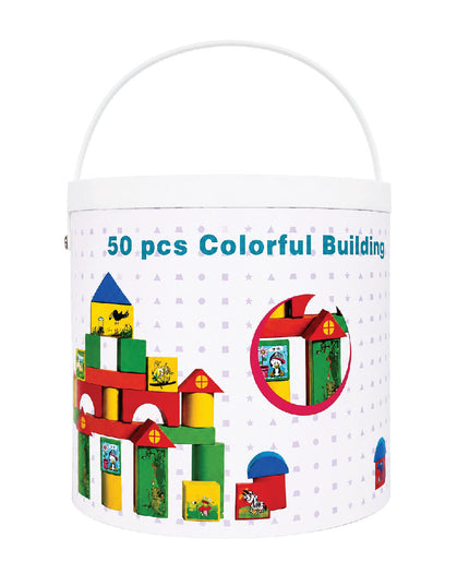 Building Blocks Colorful 50 Piece