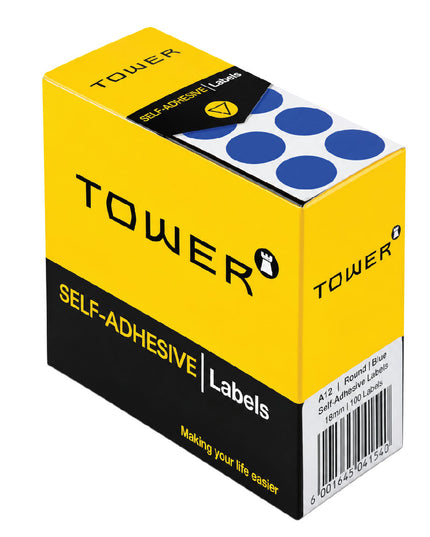 Labels - C13mm - Dot Blue - 400's