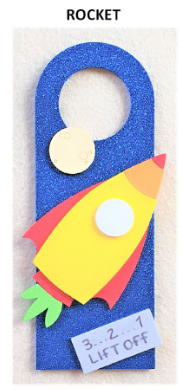Craft Kit Foam Doorhanger Rocket