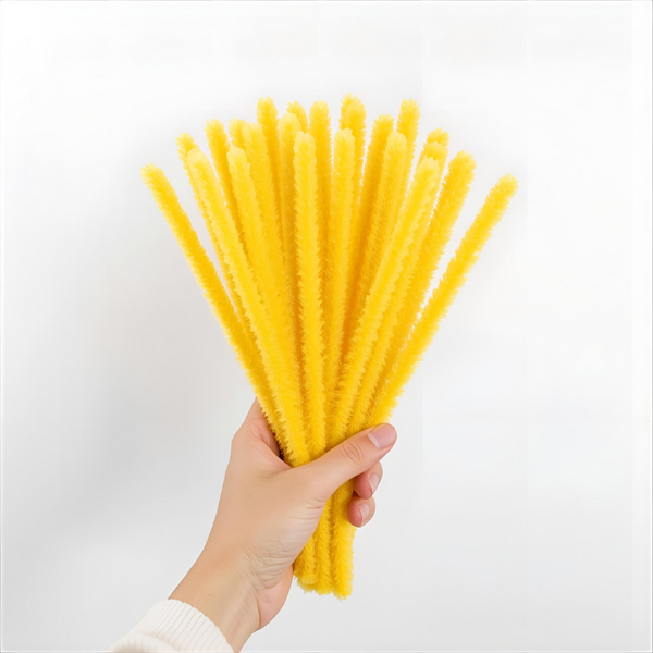 Pipe Cleaners 6mm 20's - Yellow