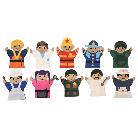 Puppet - Hand - Occupations - Set of 10