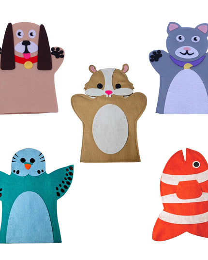 Puppet - Hand - Domestic Animals - Set of 5