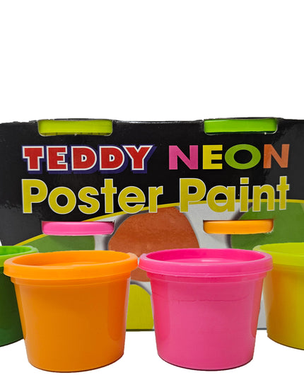 Paint Poster Neon Teddy Kit 4 x 100ml