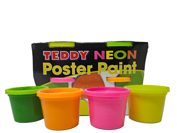 Paint Poster Neon Teddy Kit 4 x 100ml