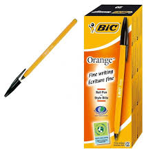 Pen - Yellow Bic Pen - Black Each