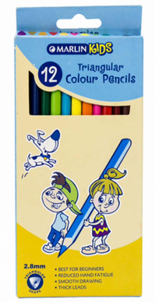 Jumbo Triangular Colour Pencils ' 12