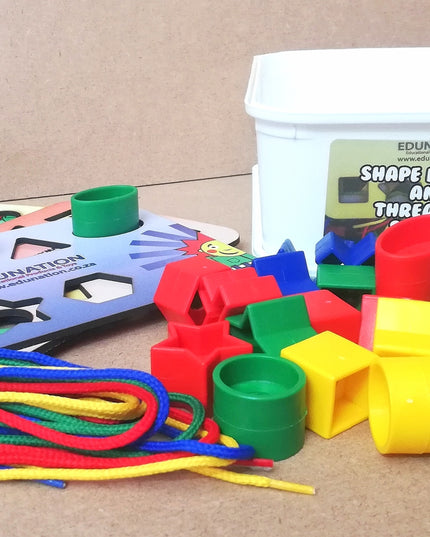 Wooden Shape Boards 4 and Shapes kit in 2 L - Edunation South Africa